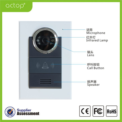 Color Villa Video Intercom dengan Door Release