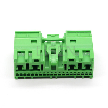 0854-60 24 Pin Female Unsealed Auto Electrical Connector PBT-GF15 Green