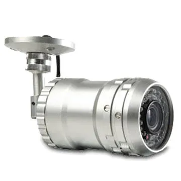 Weatherproof IR CCD Camera in Silver Color, with Internal Synchronization and AGC