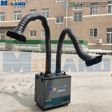 Double arm pulse dust collector