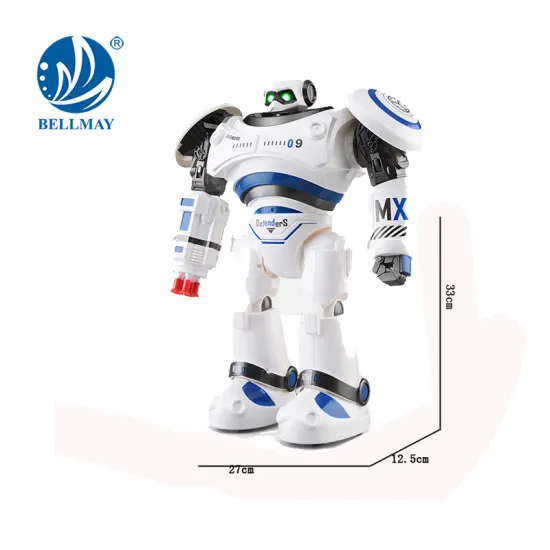 New Product Intelligent RC Dancing Shooting Robot Toys with Light and Sound
