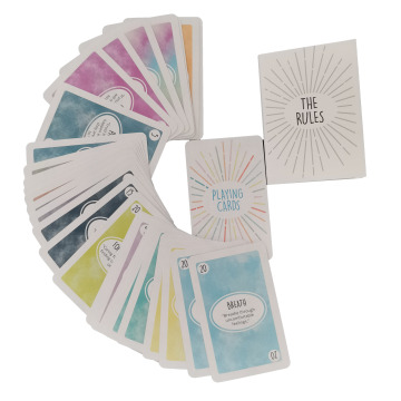 Custom Full Color Printing Durable Paper Playing Cards with Box Packaging