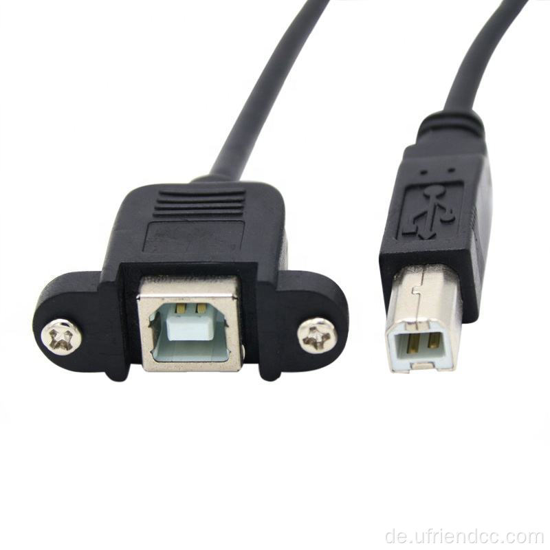 Panel Mount Socket Druckerverlängerungskabel USB -Kabel