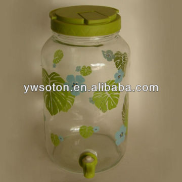 glass sun tea jar with faucet