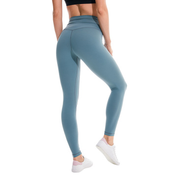 Yoga gym workout leggings with tummy control panel