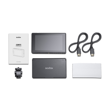 Godox GM55 da 5,5 pollici 4K Monitoraggio della fotocamera touchscreen Ultra-Bright