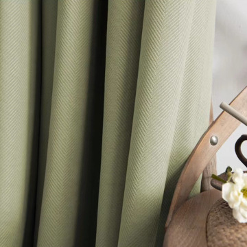 Green velvet curtains light luxury blackout bedroom