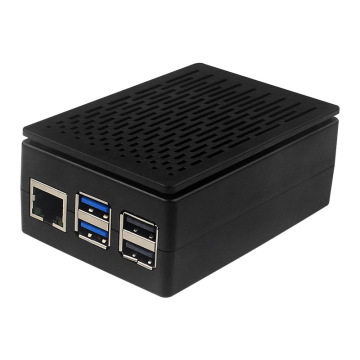 ABS Housing Case for Raspberry Pi 5th Generation: Compatible with PWM Cooling Fan and 3.5-inch Screen, Provides Protection