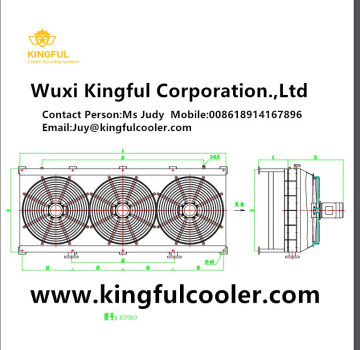 China Air Cooled Aluminum Radiator for Wind Power