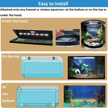 Aquário subaquático LED LED FISH TANK LUZ COM TIMERADOR