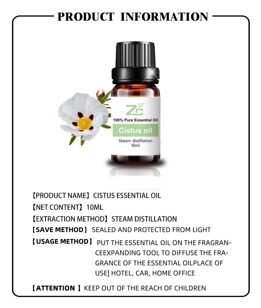 Cistus Rockrose Oil 100% Pure Natural Essential Oil