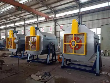 Rotary screw hardening furnace
