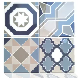 Removable Vinyl Backsplash Kitchen Adhesive Wall Tiles