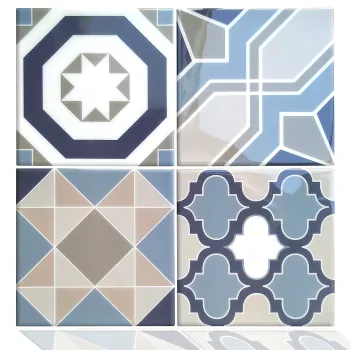 Removable Vinyl Backsplash Kitchen Adhesive Wall Tiles