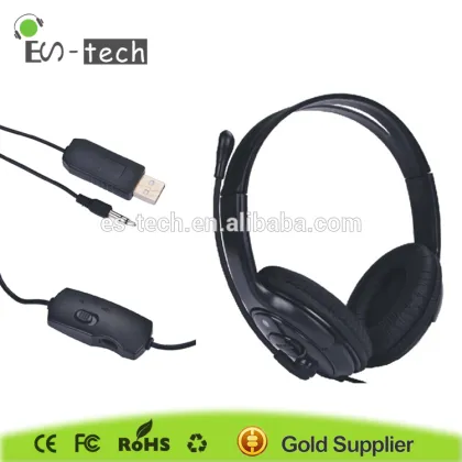 Earphones & Headphones Manufacturer USB Computer Headphones