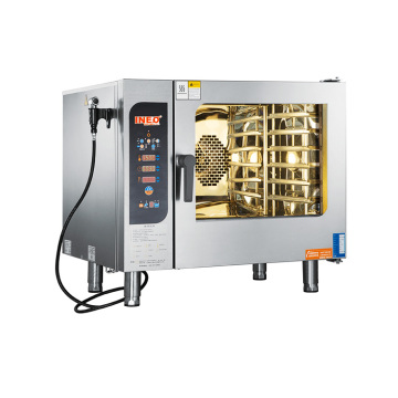 High-Quality Stainless Steel Commercial Electric Combi Oven with Grill and Rotisserie