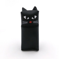 Three-dimensional shape cartoon style cat PU pencil case