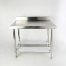 طاولة مطبخ تجارية مخصصة من الفولاذ المقاوم للصدأ