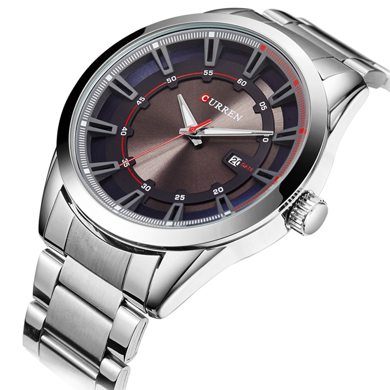 Luxury Fashion Stainless Steel Waterproof Men Watches 