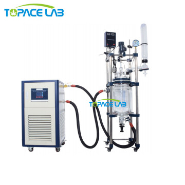 Topacelab High Quality Borosilicate Glass 3.3 100L Mixing Tank for Chemical Stirring Reaction