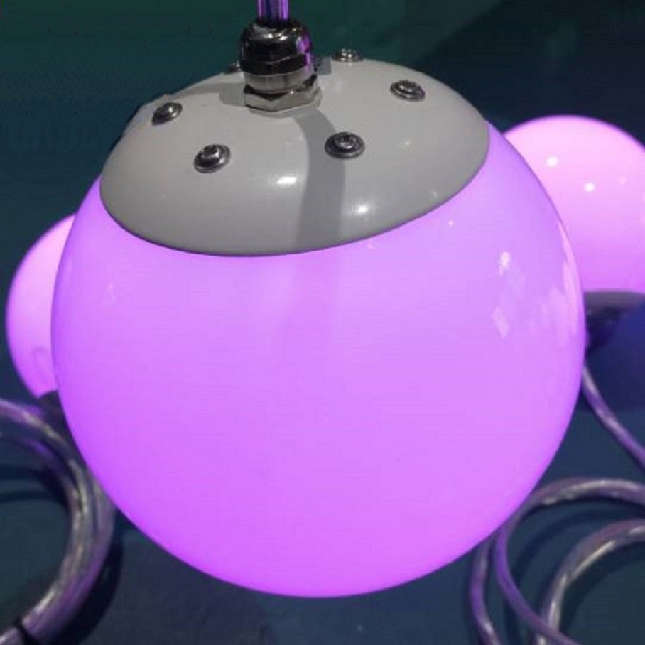 Céim Imeachta Dioscó RGB LED Solas Ball Crochta