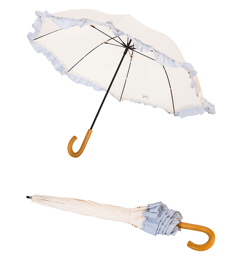 women's umbrella wooden handle