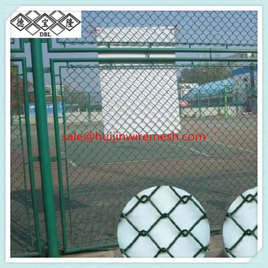 PVC Coated chain link fence for sport ground