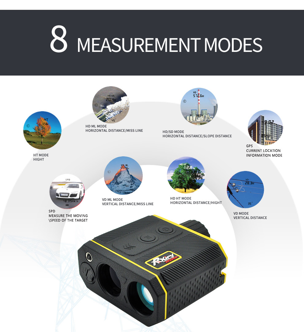 Laser Rangefinder 2000m Lrf Xr2000a สำหรับป่าไม้ คุณภาพสูง Laser ...