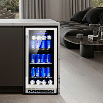 Zhongshan Wine Cooler: 33 Bottle Capacity Container Black Cellar Refrigerator Bar
