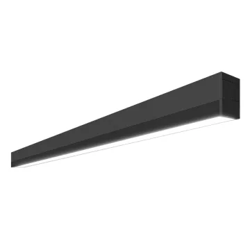 Low EMF LED Linear Pendant Light with UGR 16, Dim to Warm, and Motion Sensor Emergency Battery