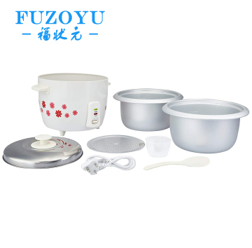 India GANGA 1.8L 700W Drum Rice Cooker with Double Pot