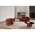 Italienischer Designstuhl Sofa Wohnzimmer Möbelsofa Stuhl Single Leder