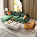 Qaybta Velvet Sofa oo loo yaqaan 'stervet sofa'