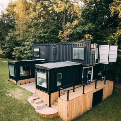 2 Story Shipping Container House Apartments