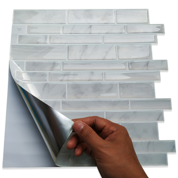 Cheap self adhesive kitchen tiles vinyl wallpaper
