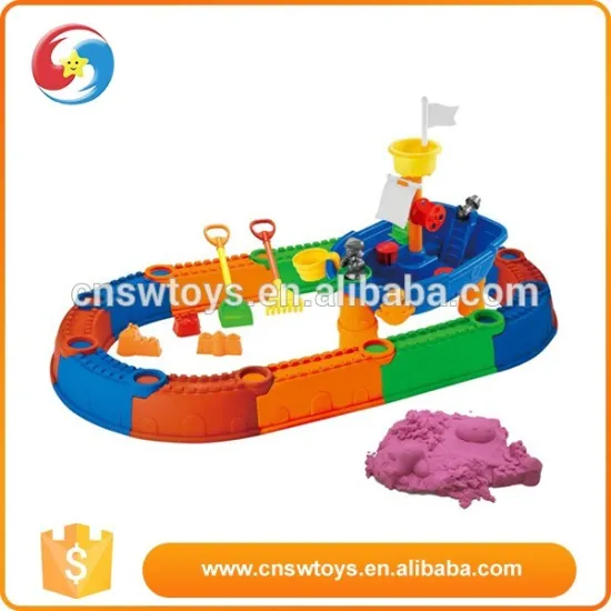 Good nice ship 17PCS Beach Toy Set With 500g Space Sand china toy