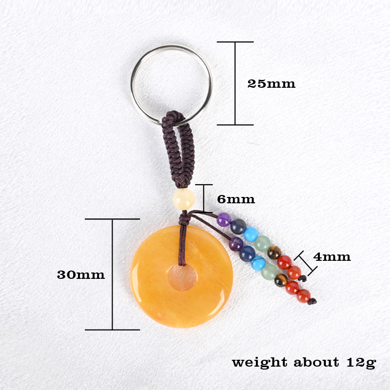Healing Stone Keychain Peace Charm