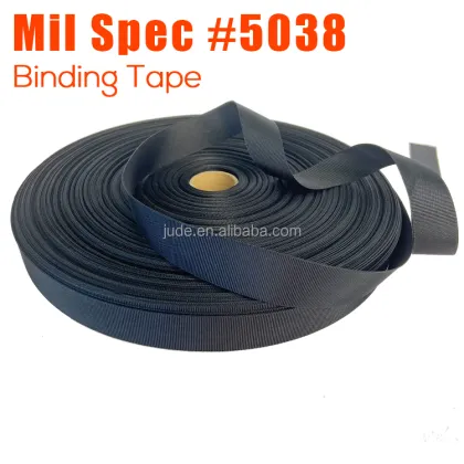 JUDE Webbing Mil-W-5038 Mil-PRF-5038 High Strength PIA Mil Spec Nylon Bias Binding