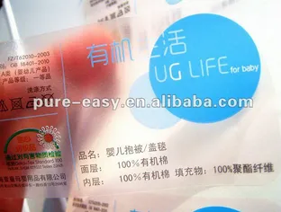 Custom excellent quality transparent adhesive stickers/label