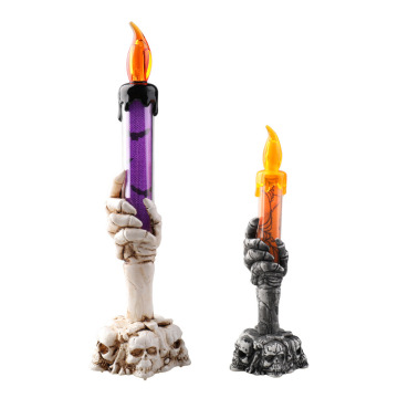 Luci a LED di Halloween - Skull Ghost con lampada a lume di candela per decorazioni per feste