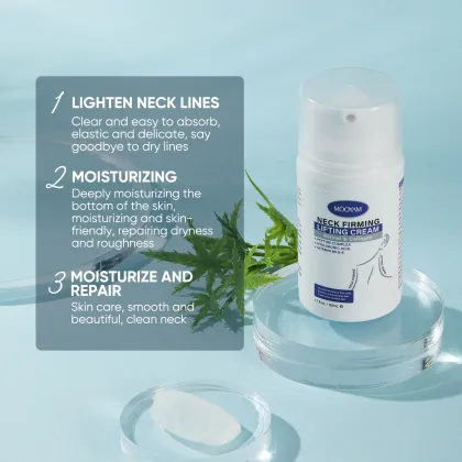 Private Label Retinol Neck Tightening Cream with Collagen, Vitamin B5, Day & Night Firming Anti-Aging Neck Repair Cream