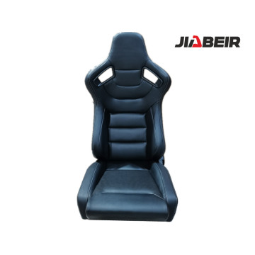 Black carbon PVC racing seat