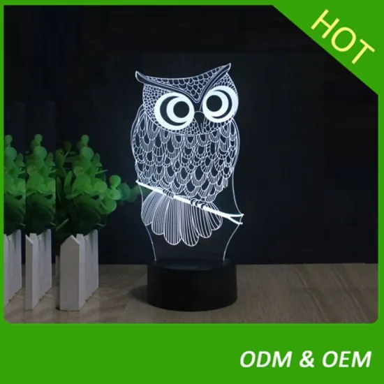 LED Table Lamp 3D illusion Light night table lamp acrylic led night light