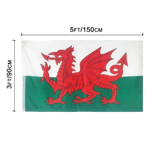 promotional 3x5 custom printing Wales flag