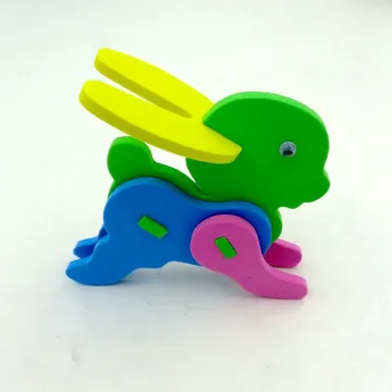 3D DIY soft EVA rabbit toy