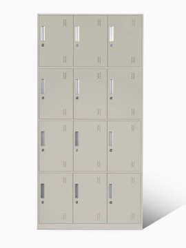4 Tier Standard Metal Lockers 3 Wide