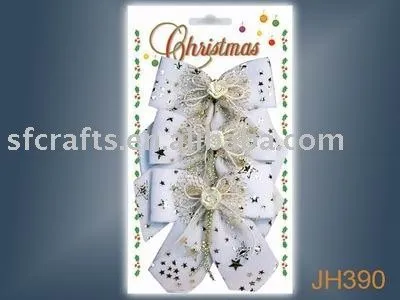 christmas handmade ribbon bow,decorative butterfly bow