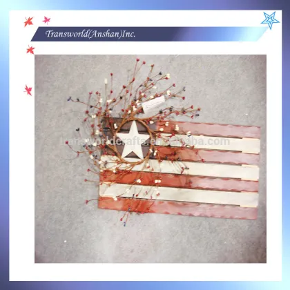 USA nation celebration color wood flag sign, Wood Antique Hanging Flag Sign, Home decor Flag Sign