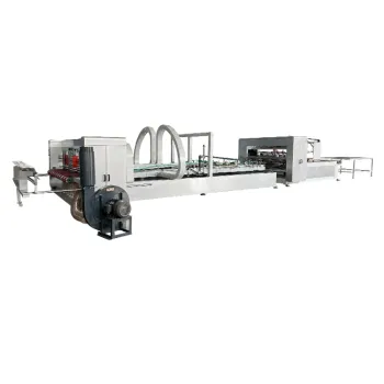 Lock Bottom Carton Box Packing Machine: Automatic Paper Box Folding and Gluing