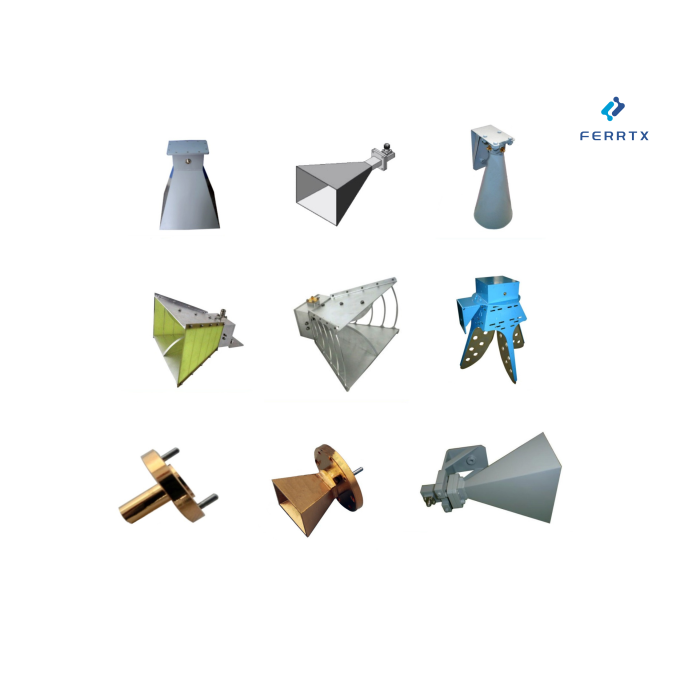 Antena de bocina de polarización lineal